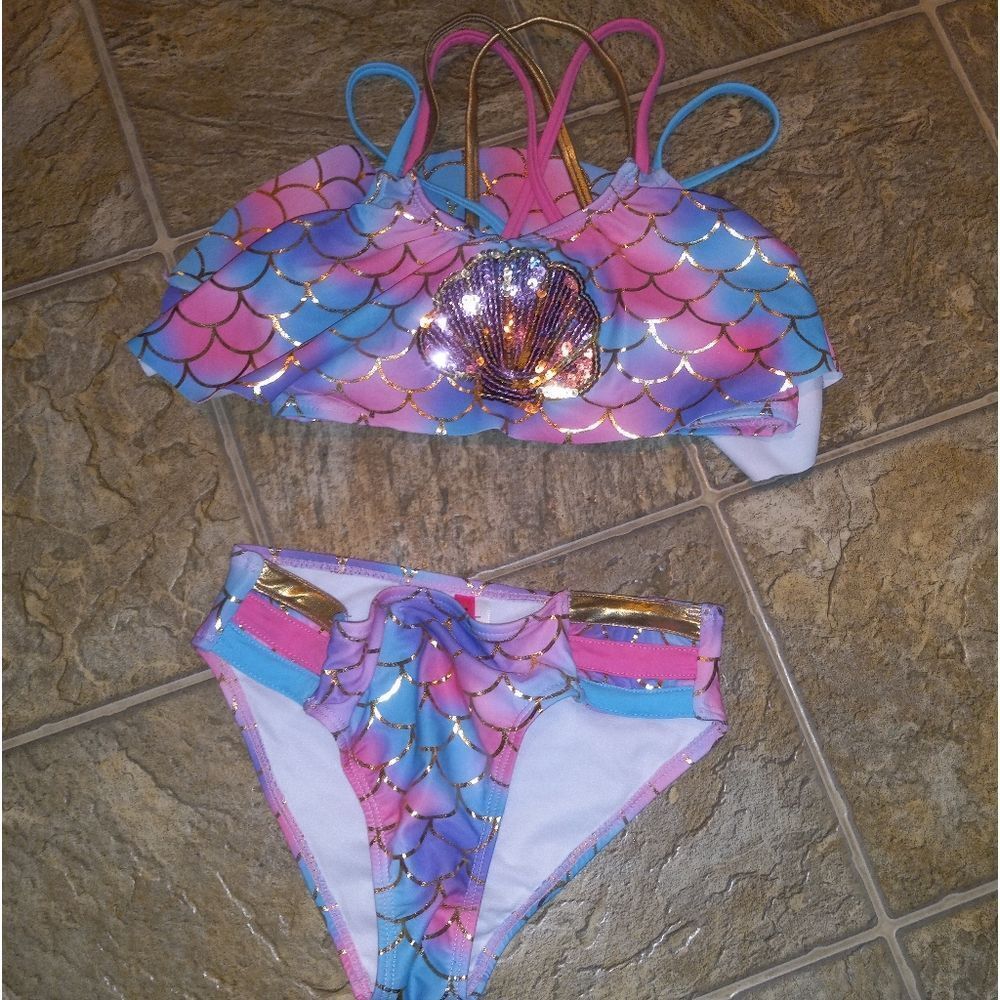 NWOT Betsey Johnson Little Girl's Bikini Size 10